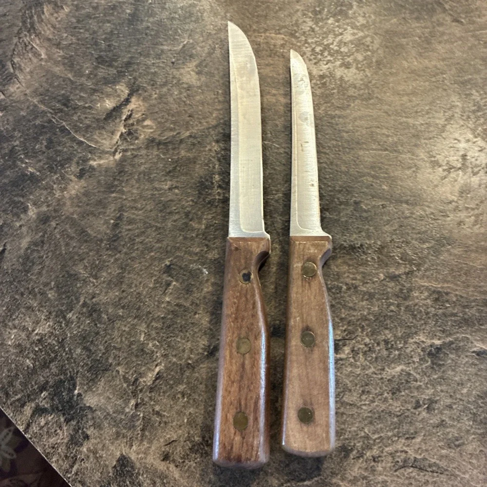 Lot Of 2 Chicago Cutlery Boning Knife/ Kitchen Knife USA MADE And Butcher Knife